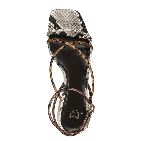 NWB Marc Fisher LTD Jared Sandal Sz 7.5 7 1/2 Naltural Multi Leather $128. - Picture 8 of 8